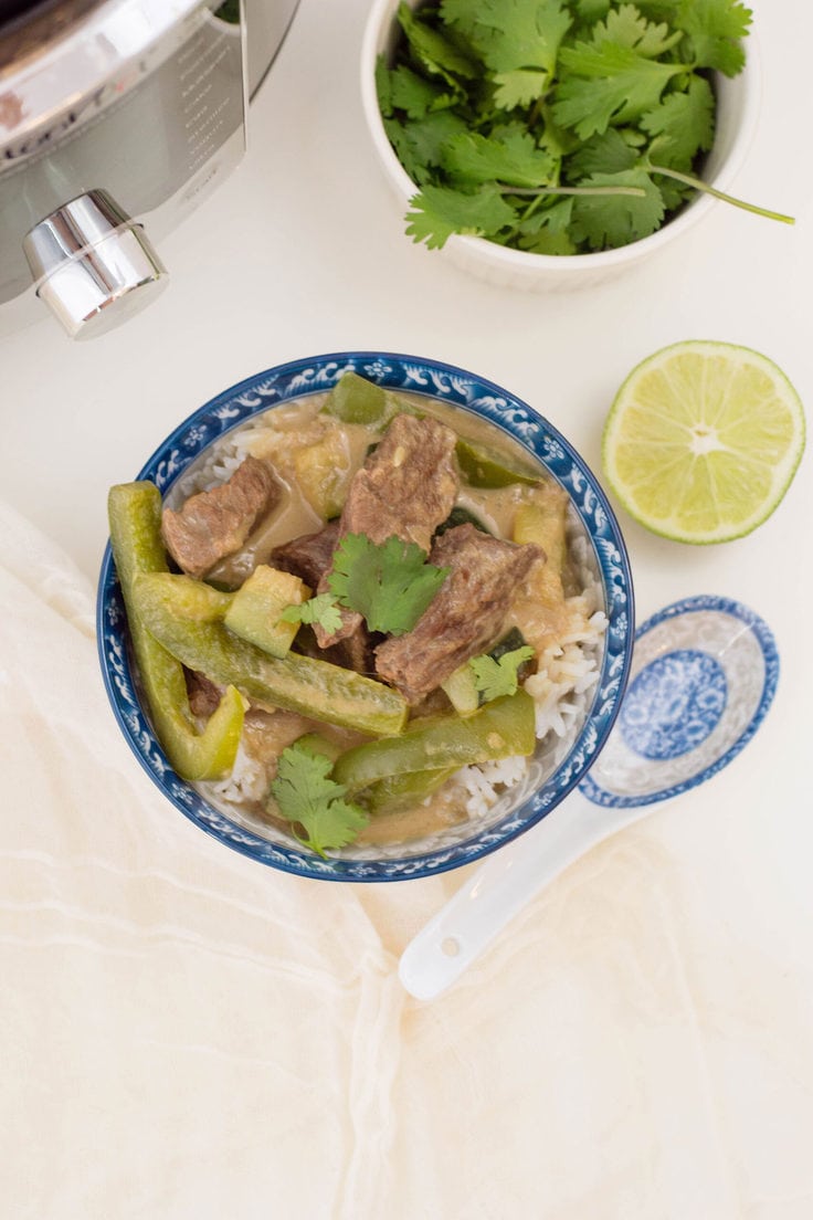 Thai Green Curry Beef.