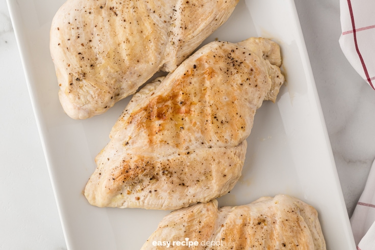 Grilled chicken breasts.