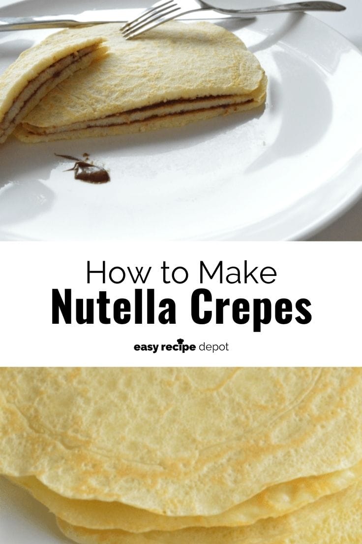 How to make Nutella crepes.
