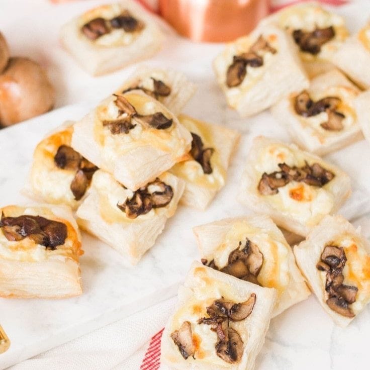 Mushroom Appetizer With Puff Pastry