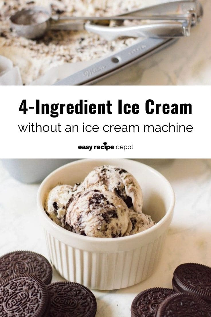 4-ingredient ice cream without an ice cream machine.