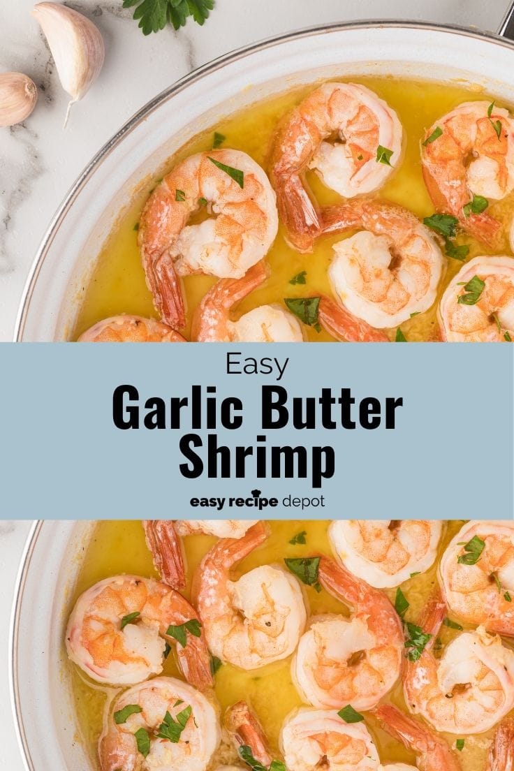 Sautéed garlic butter shrimp.