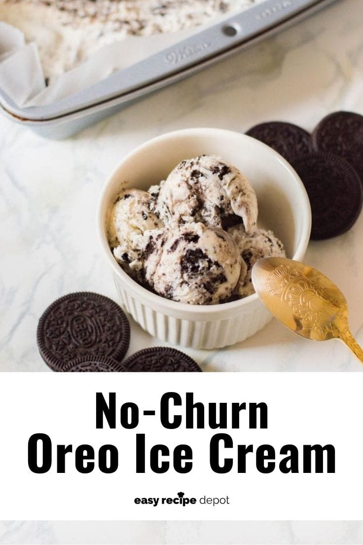 No-churn Oreo ice cream.