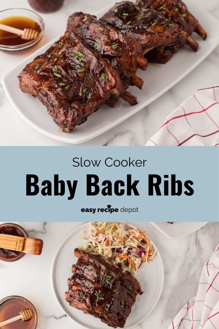 Fall of the bone slow cooker baby back ribs.