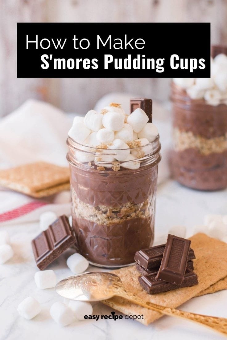 How to make s'mores pudding.