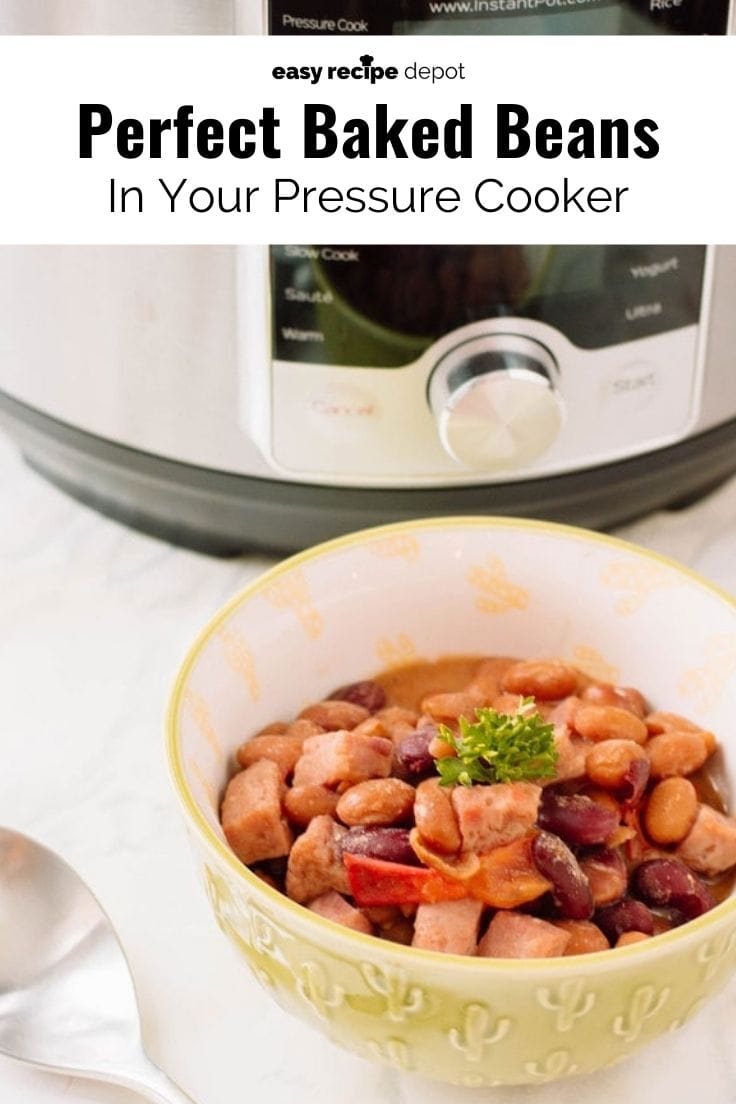 Perfect baked beans in your pressure cooker.