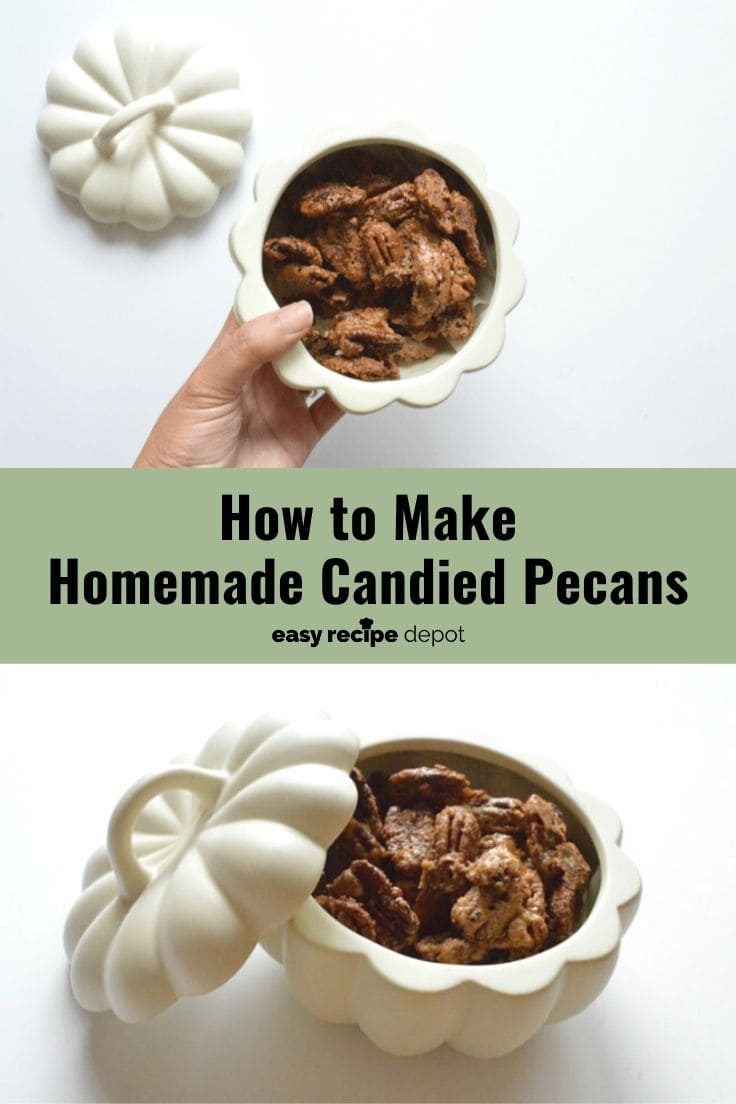How to make homemade candied pecans.
