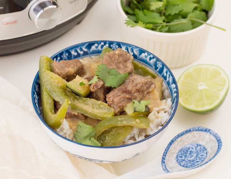 A bowl of Thai Curry Beef 