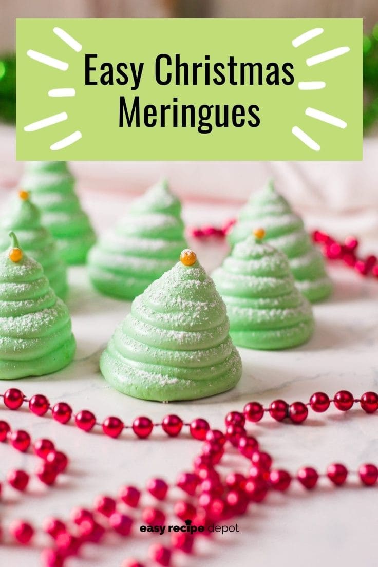 Easy Christmas meringues.