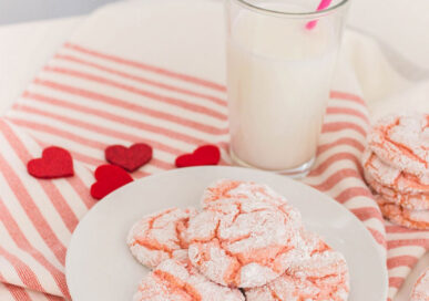 Pink crinkle cookies cake mix cookie recipe