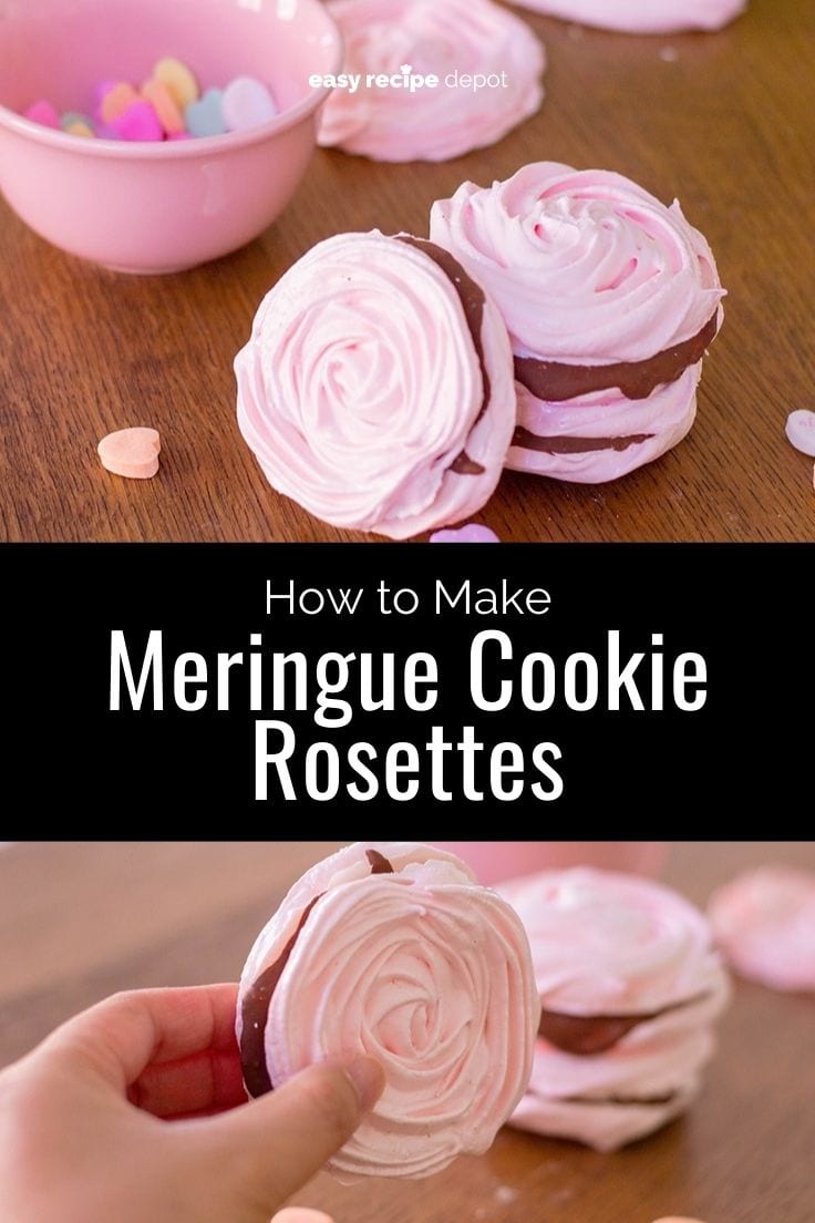 How to make meringue cookie rosettes.