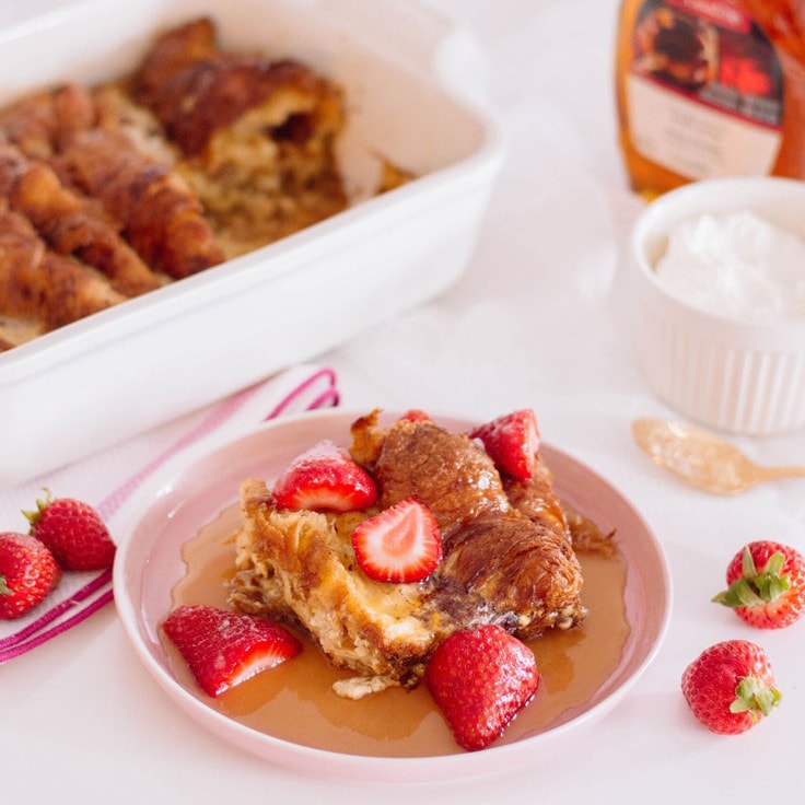 Croissant French Toast with Strawberries