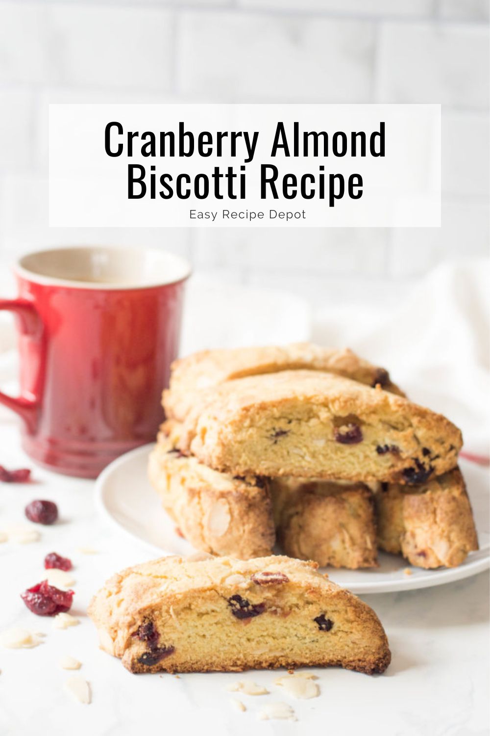 Cranberry almond biscotti recipe.