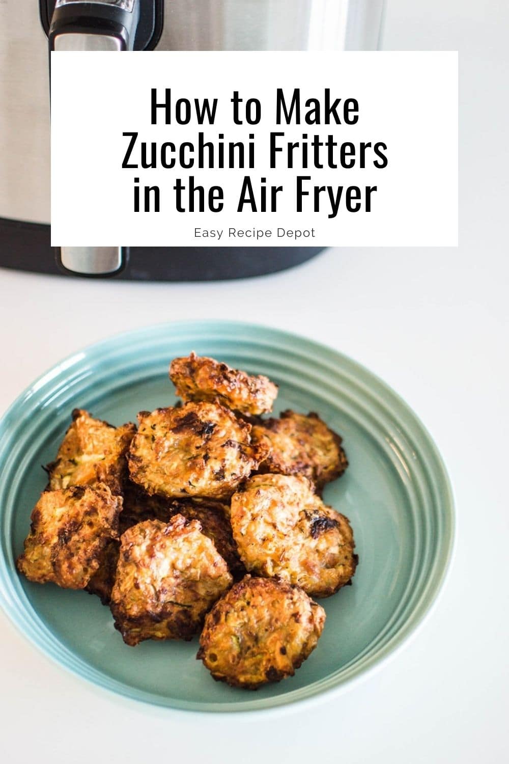 How to make zucchini fritters in the air fryer.