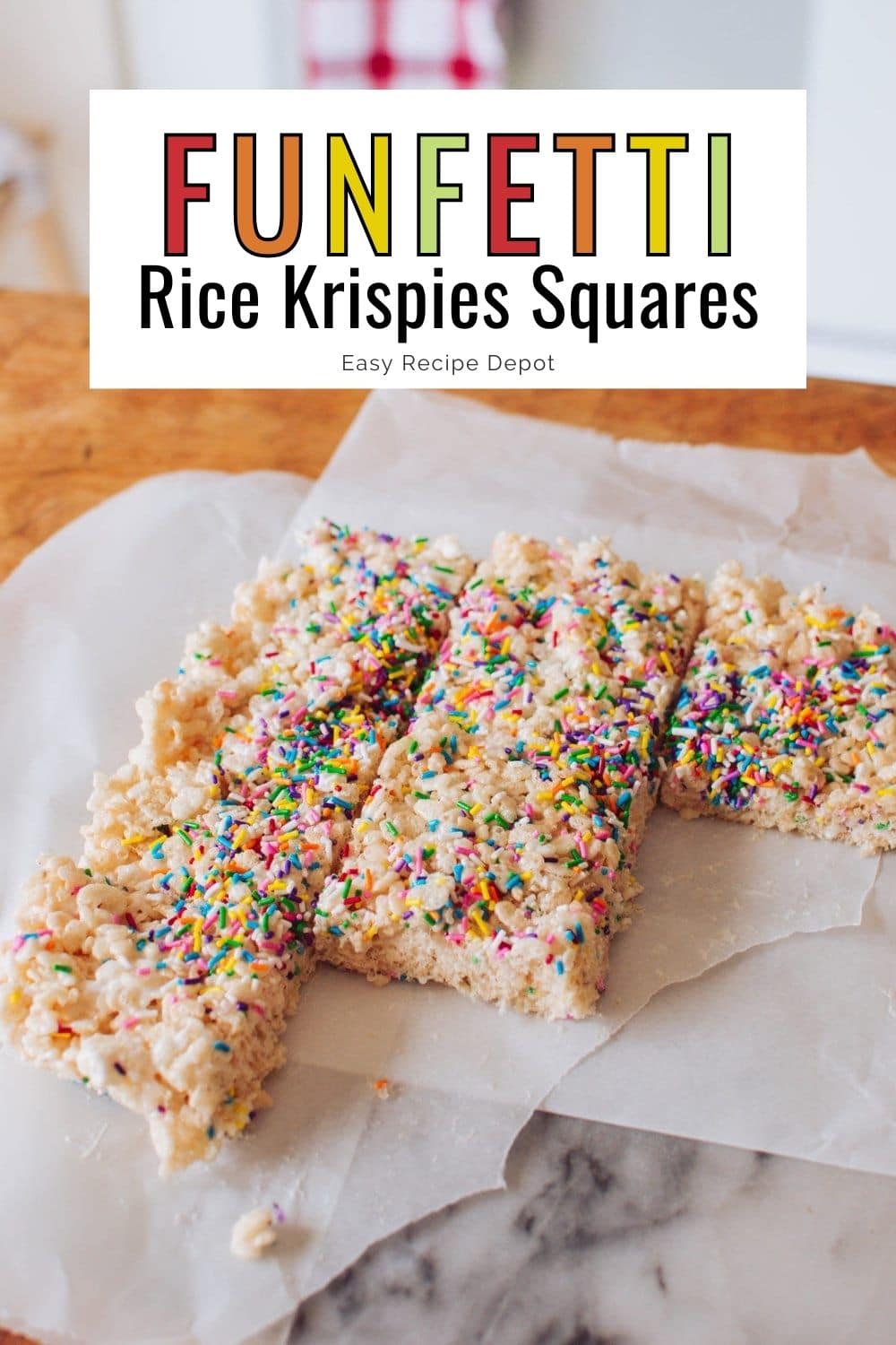 Funfetti Rice Krispies squares.