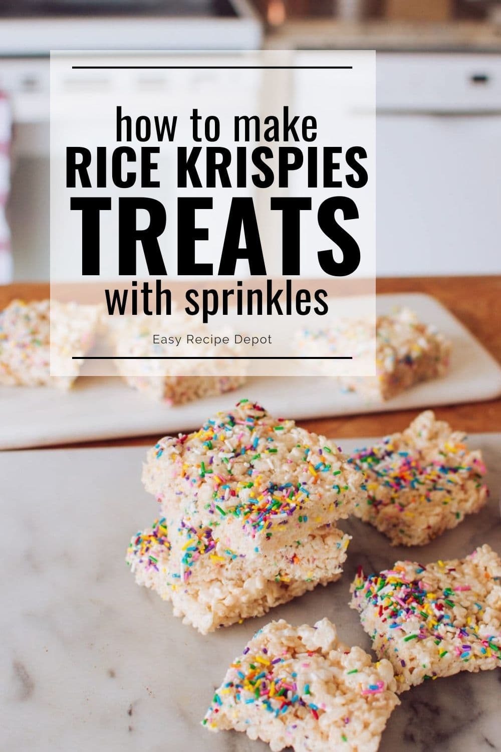 How to make Rice Krispies treats with sprinkles.