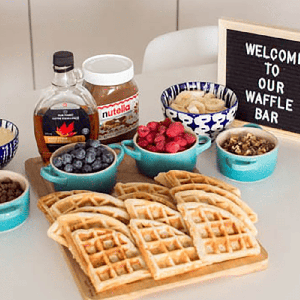 How to Put Together a Waffle Bar for Sunday Brunch