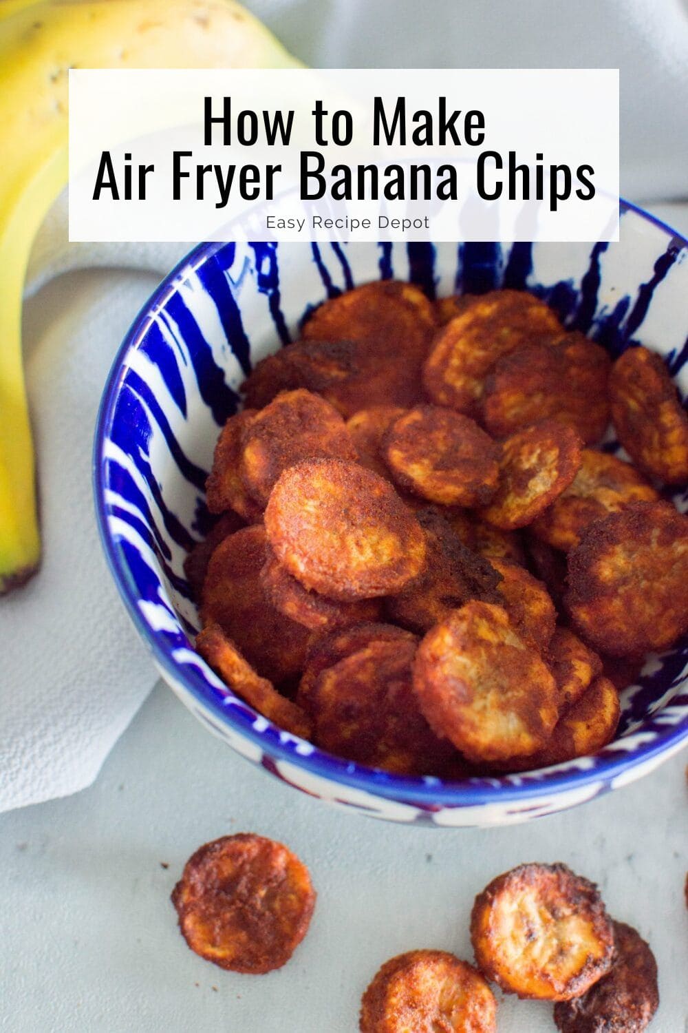 How to make air fryer banana chips.